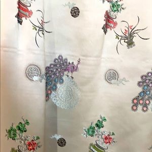 Kimono custom made gown beautiful blue silk